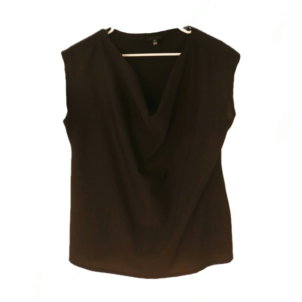 ICO Black cowl neck blouse